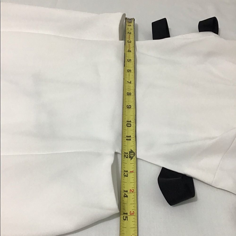 NBD White Midi Cut Out Sides Fit And Flare Dress Size Large - Picture 11 of 12
